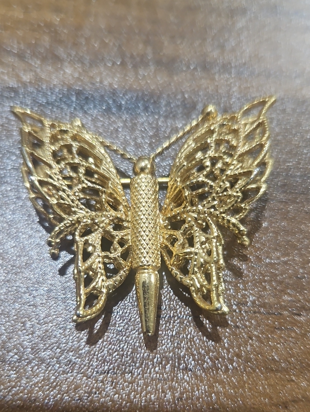 Gold tone Monet  Butterfly Brooch Pin - Women's Jewelry